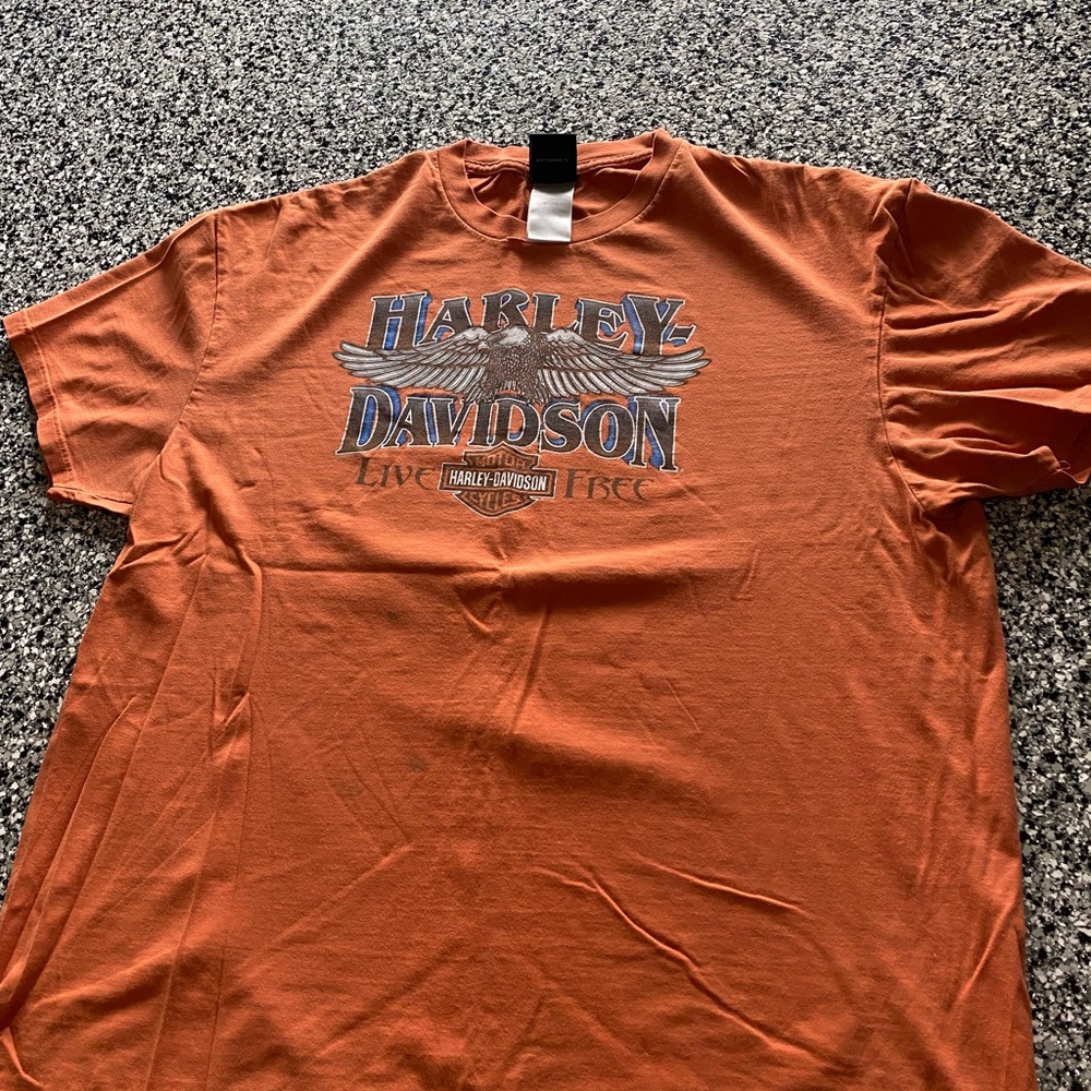Machine Men's Orange Graphic Tee